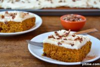 Pumpkin Spice Bars with Dreamy Cream Cheese Swirl