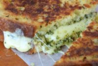 Pesto-Kissed Irish Soda Bread Grilled Cheese