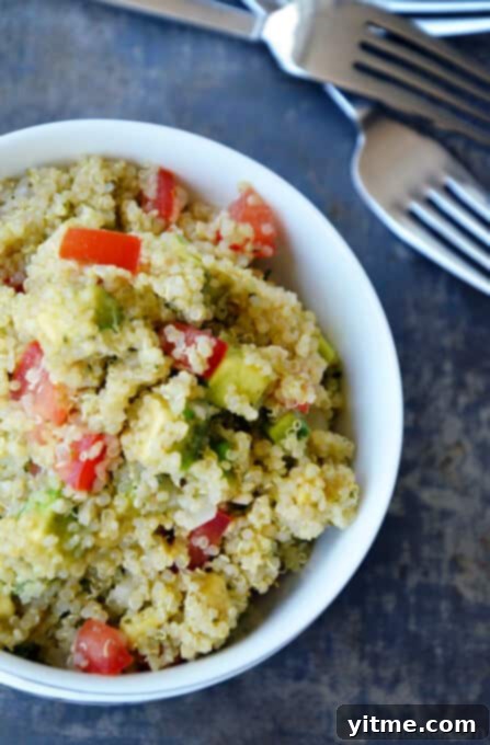 Vibrant Quinoa Guacamole Salad 1 featured 11065