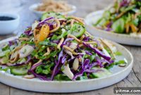 Crunchy Chinese Chicken Salad with Sesame Dressing
