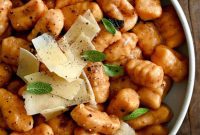 Sweet Potato Gnocchi in Balsamic Brown Butter Sauce