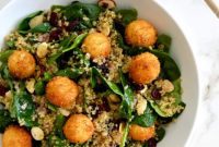 Warm Goat Cheese and Quinoa Salad Sensation