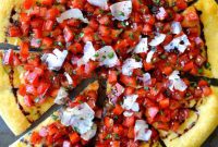 Balsamic Glazed Bruschetta Pizza