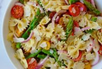 Asparagus Pasta Salad with Zesty Italian Vinaigrette