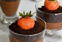 Chocolate Mousse with Strawberry Carrots
Strawberry Carrot Chocolate Mousse Delight