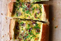 Loaded Cheesy Egg and Bacon Boats