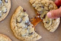 Caramel Lava Chocolate Chip Cookies