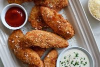 Golden Parmesan Crusted Chicken Tenders