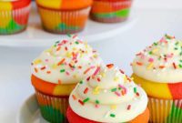 Rainbow Cupcakes with Dreamy Buttercream Swirls