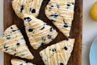 Lemon Blueberry Scones with a Zesty Glaze