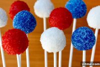 Patriotic Oreo Pops