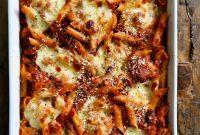Hearty Cheesy Sausage Penne Bake