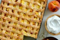 Effortless Peach Sheet Pan Pie