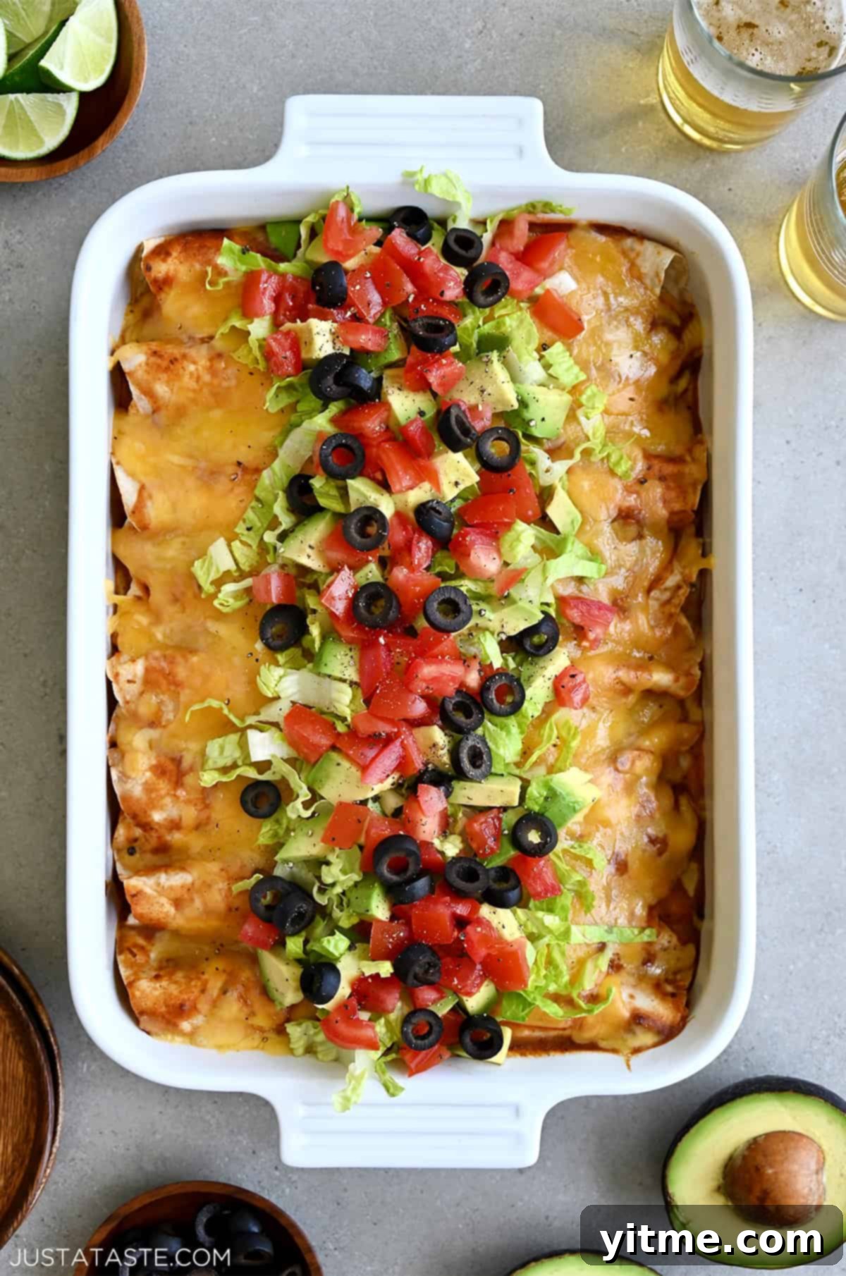 Weeknight Rotisserie Chicken Enchiladas 1 featured 35289