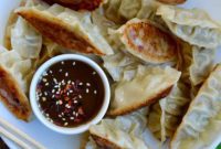 Crispy Pork Potstickers with Zesty Citrus-Soy Dip