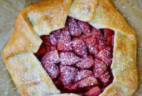 Rustic Strawberry Galette with Vanilla Bean Cream
