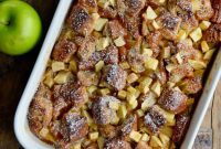 Spiced Apple Bread Pudding
