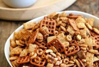 Oven or Slow Cooker Homemade Chex Mix