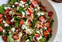 Strawberry Spinach Salad with Poppy Seed Vinaigrette