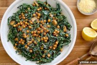 Crispy Chickpea and Kale Caesar Salad