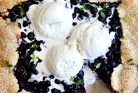 Rustic Blueberry Tart with Honey-Thyme Drizzle