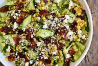 Sweet Corn and Zucchini Salad with Fresh Basil Dressing