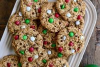 Epic Christmas Monster Cookies