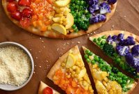 Rainbow Vegetable Flatbread Delight