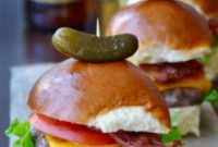 Sirloin Sliders with Smoked Bacon