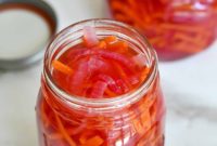 Zesty Pickled Red Onion and Carrot Relish