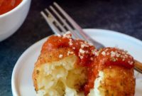 Crispy Risotto Bites with Homemade Marinara