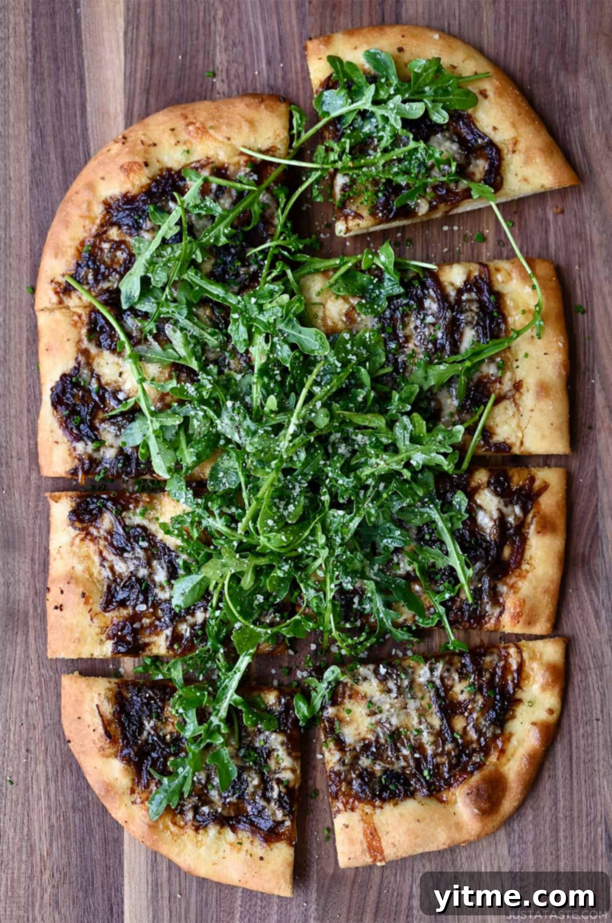 Sliced French Onion Pizza