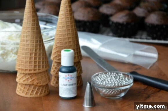 Christmas Tree Cupcakes Recipe