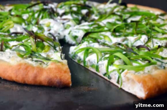 Asparagus Ricotta Delight Pizza 7 Shaved Asparagus and Ricotta Pizza