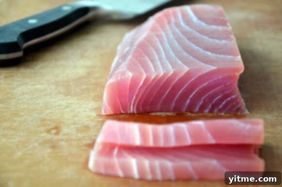 Ahi Tuna Stacks with Ginger-Soy Dressing Ahi Tuna Stacks with Ginger-Soy Dressing