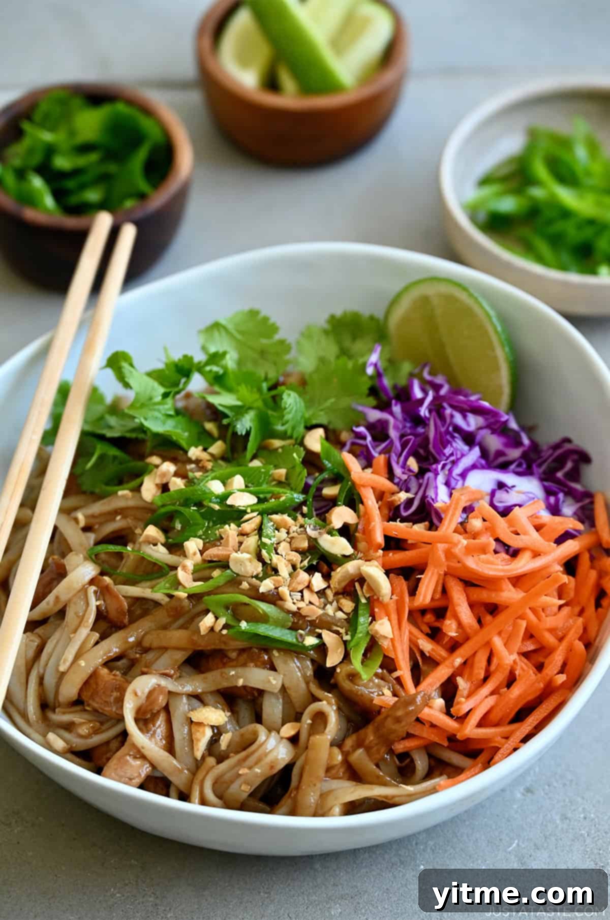 Finished Chicken Pad Thai