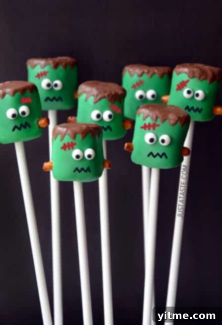 Frankenstein Marshmallow Pops Recipe