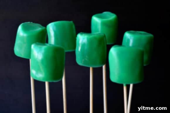 Frankenstein Marshmallow Pops from justataste.com #halloween