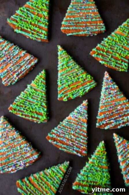Christmas Tree Shortbread Cookies from justataste.com #recipe