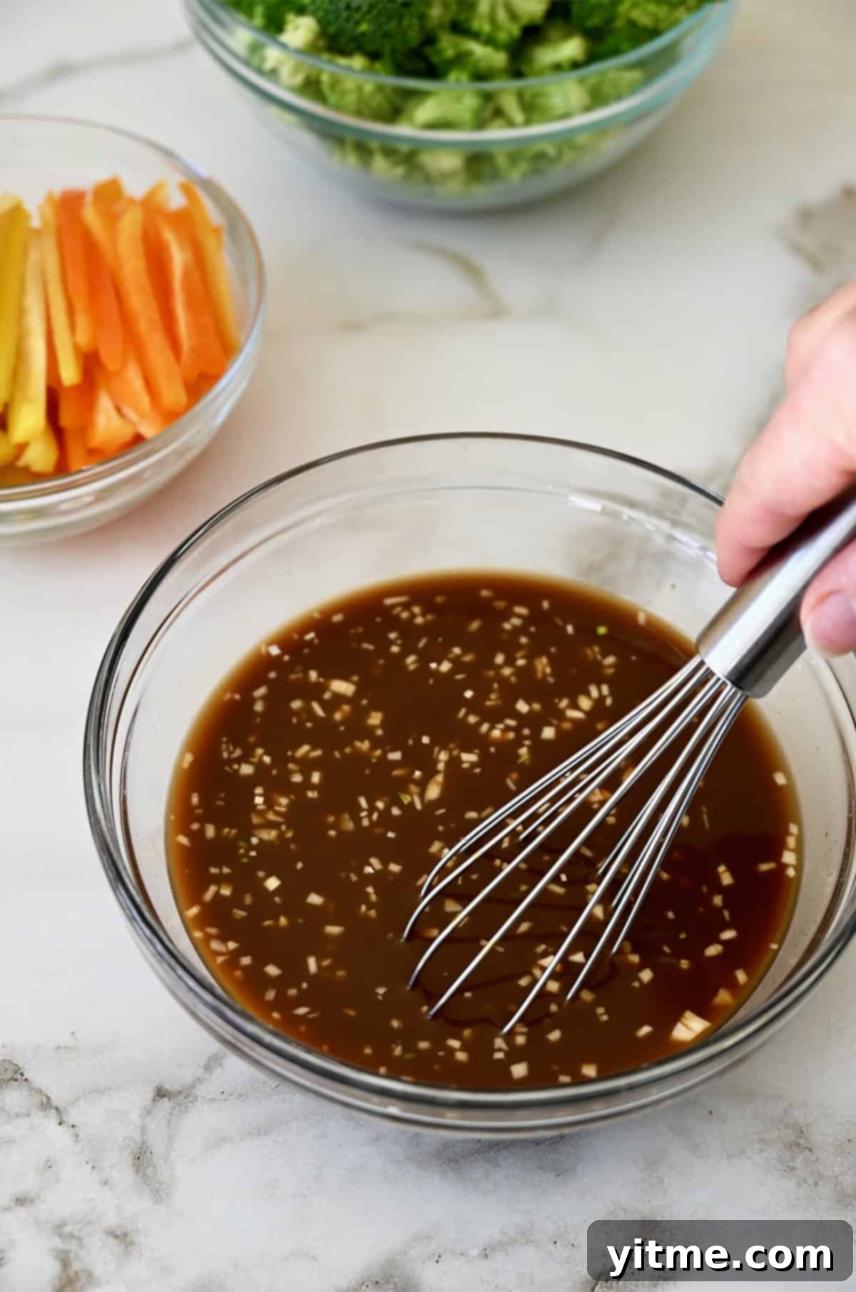 Making stir-fry sauce