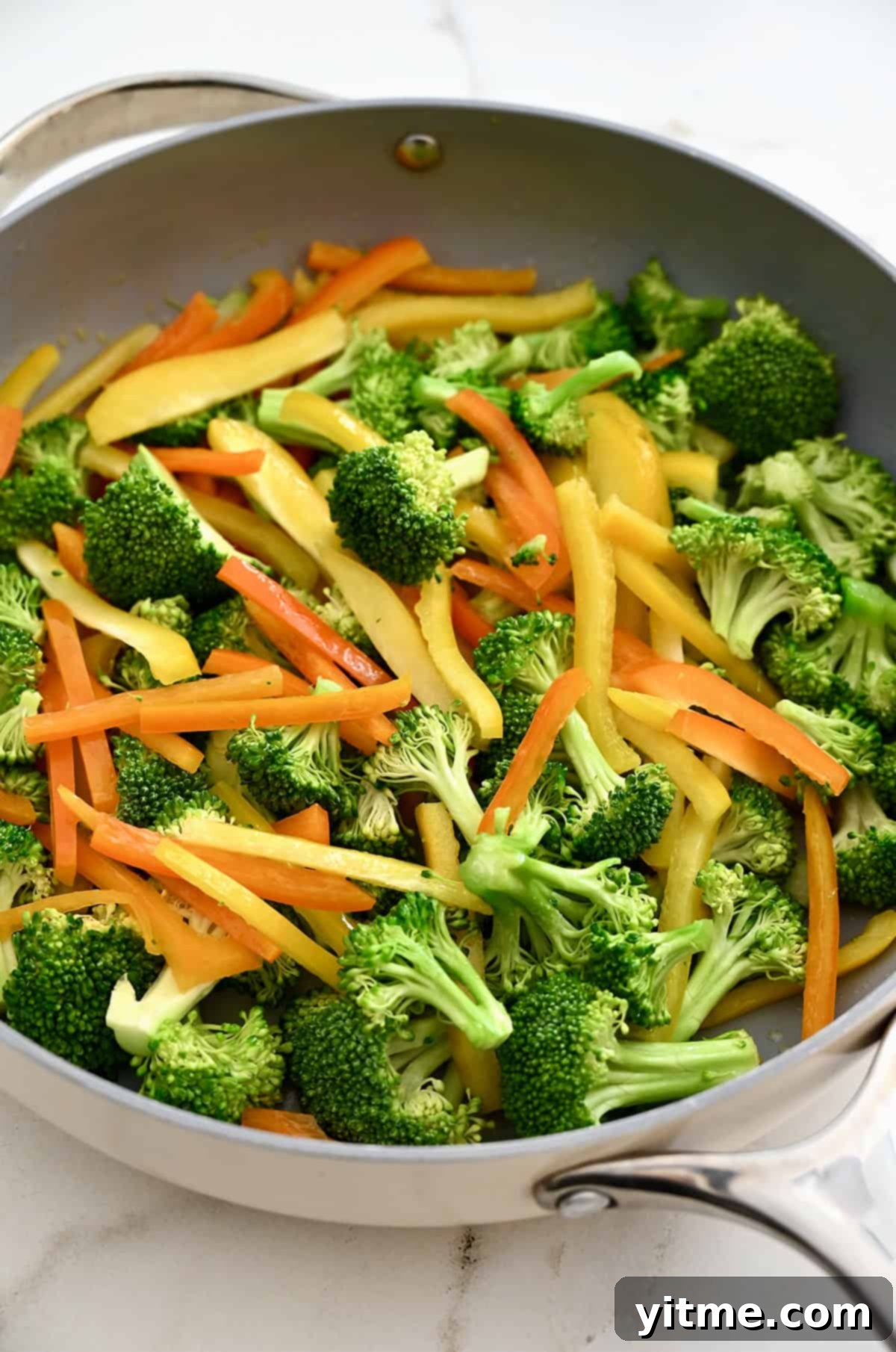 Sautéing vegetables