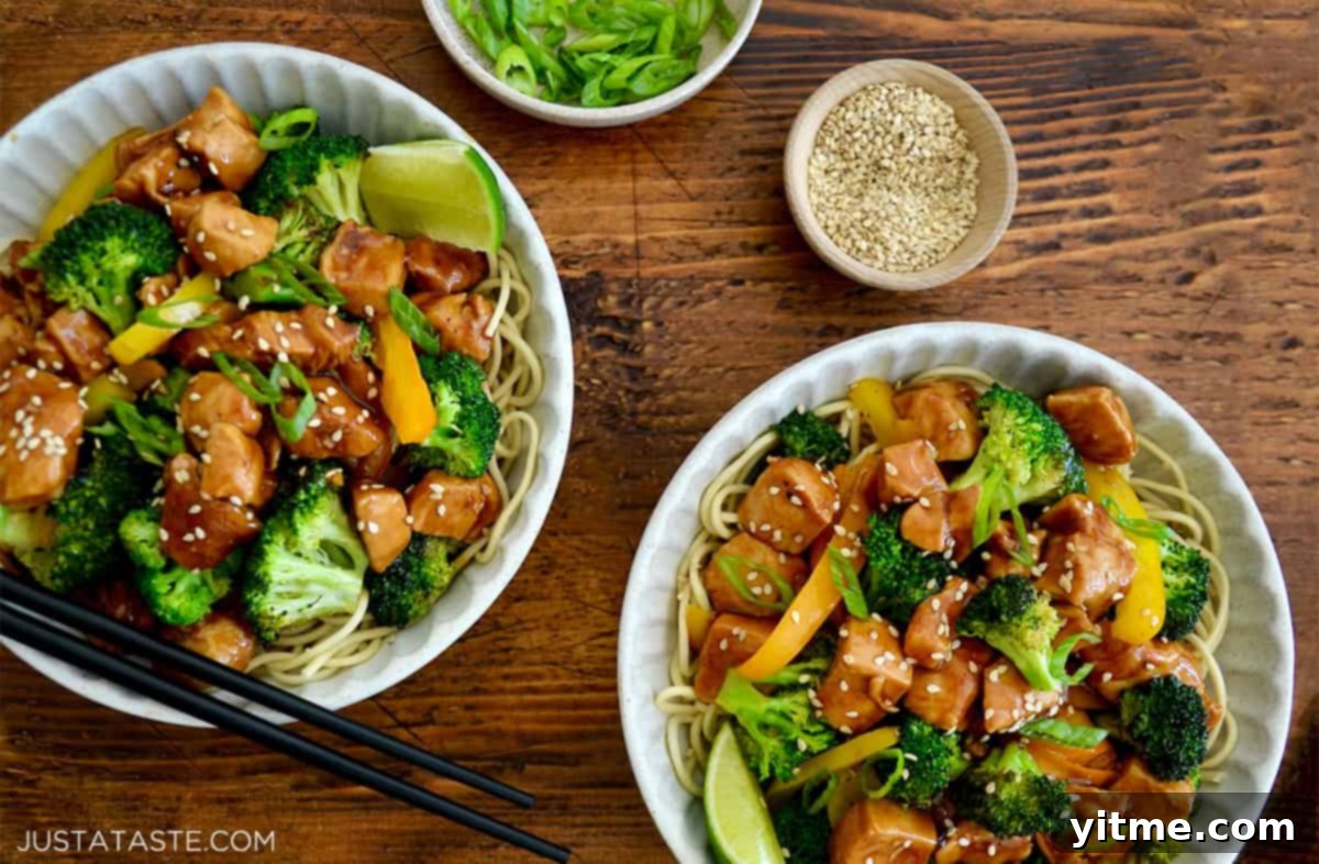 Bowls of stir-fry