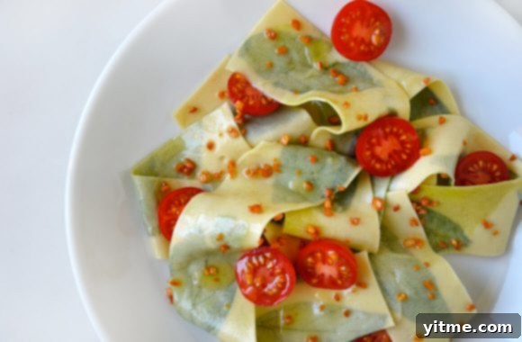 Basil-Infused Laminated Pasta with Garlic Brown Butter 2 Laminated Basil Pasta with Garlic Brown Butter Sauce Recipe