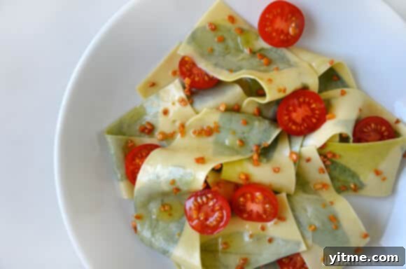 Laminated Basil Pasta with Garlic Brown Butter Sauce Recipe Laminated Basil Pasta with Garlic Brown Butter Sauce Recipe