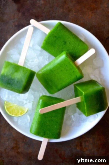 Refreshing Green Juice Pops 7 Green Juice Popsicles Recipe