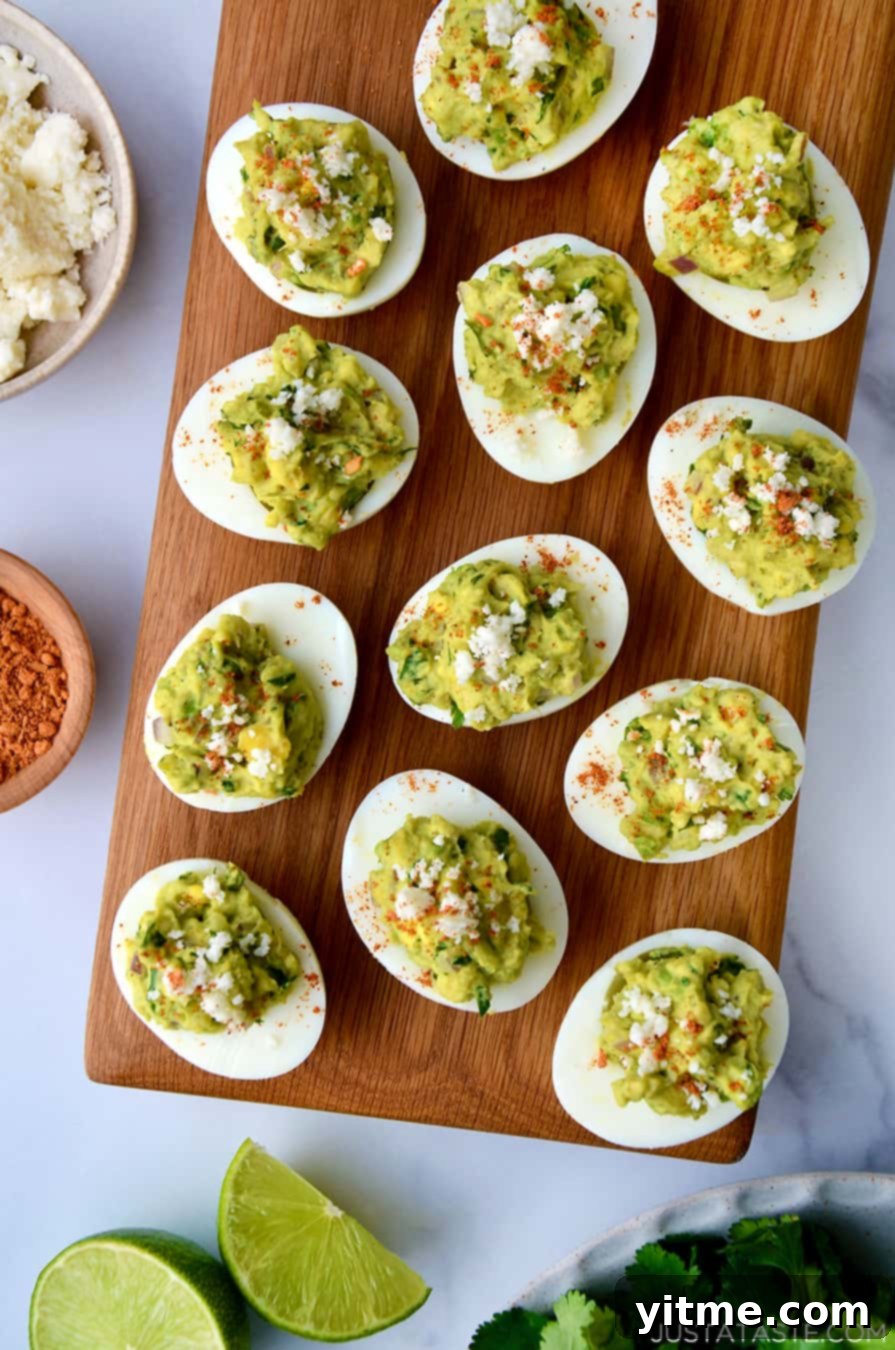 Guacamole Deviled Eggs