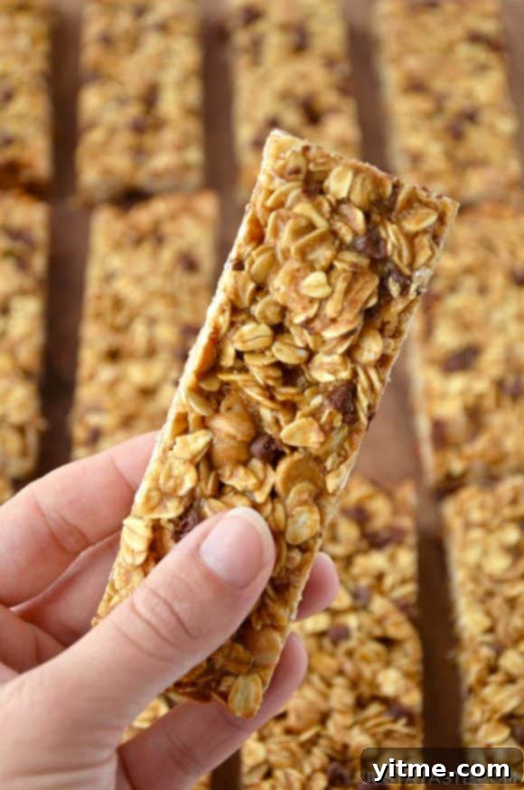 Homemade Peanut Butter Granola Bars