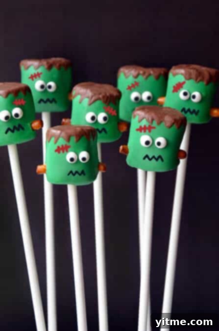 Frankenstein Marshmallow Pops Recipe