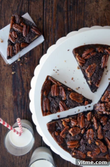 Delectable Pecan Pie Brownies, a perfect fusion of two classic desserts.