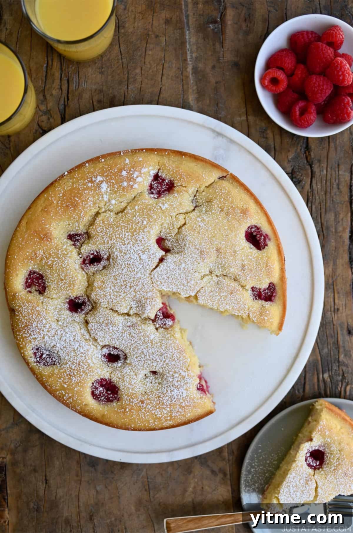Raspberry Swirl Coffee Cake 6 Raspberry Cream Cheese Coffee Cake dusted with powdered sugar